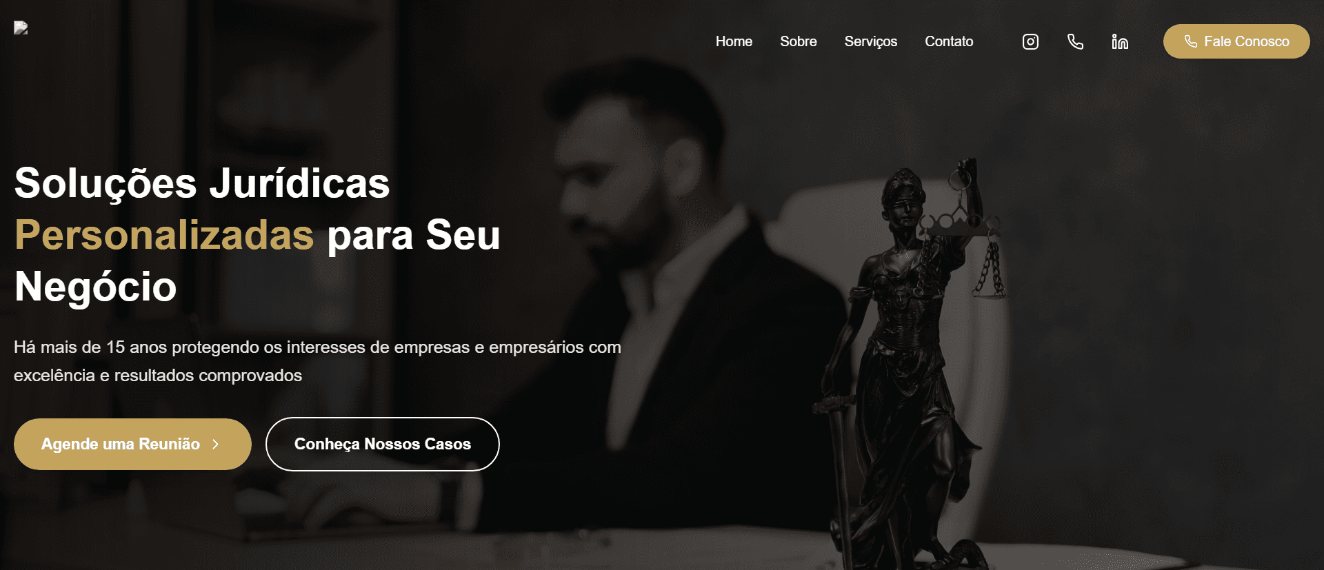 Modelo Site limpo e moderno